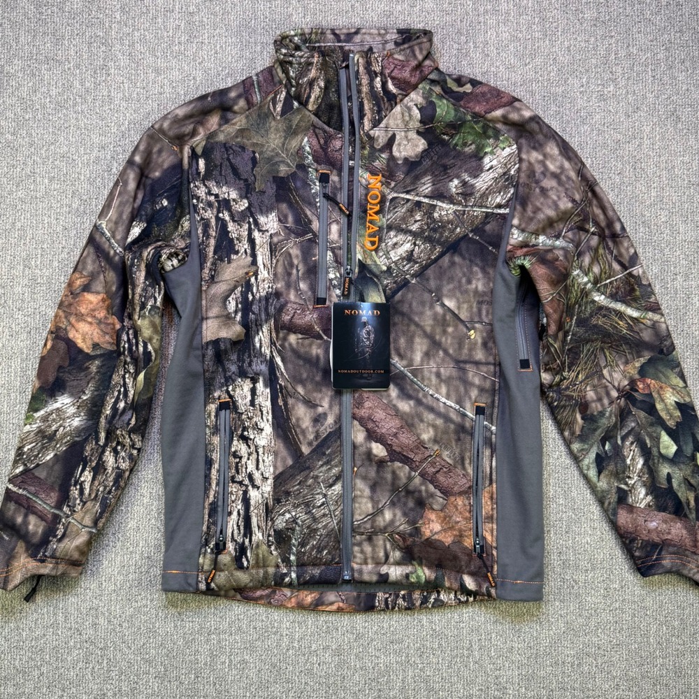 Nomad Mergence Soft Shell Jacket Mens Medium Mossy Oak Camo Scent Control